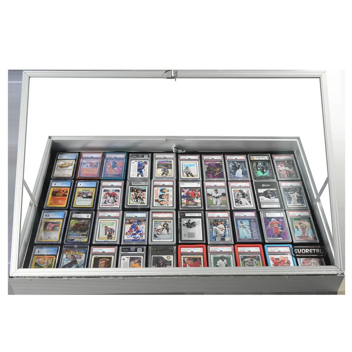 Lockable display case — horizontal